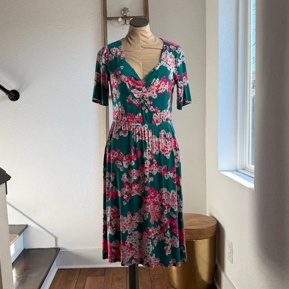 Jason Wu Dresses | Jason Wu Floral Printed Sweetheart Neck Knit Midi Dress Sz: Sp | Color: Blue/Pink | Size: Sp | Charishp's Closet Jason Wu Dresses | Jason Wu Floral Printed Sweetheart Neck Knit Midi Dress Sz: Sp | Color: Blue/Pink | Size: Sp | Charishp's Closet